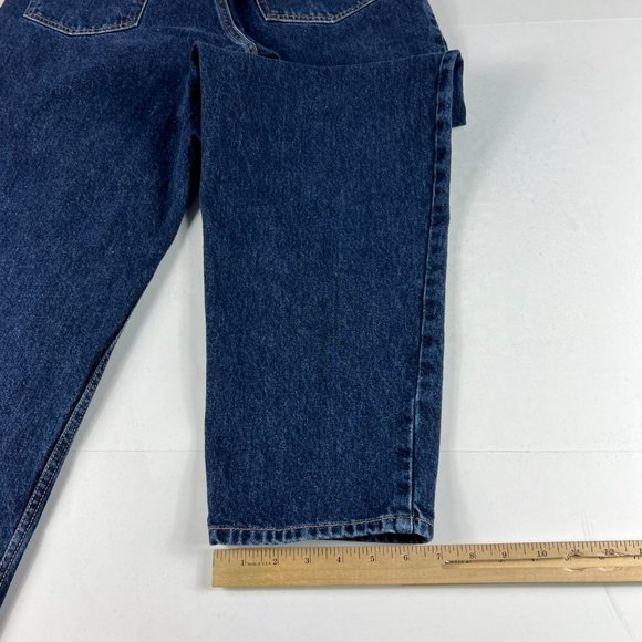VTG 90s Guess Jeans Men's 29* Pascal Loose Tapered Dark Blue Cotton Denim Tag 33 - Picture 11 of 16